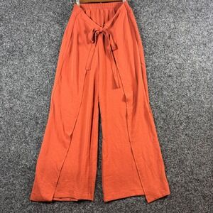 Haver + Blair London Rust Orange Wide Leg Tie Waist Pants CHU25667 Mens M